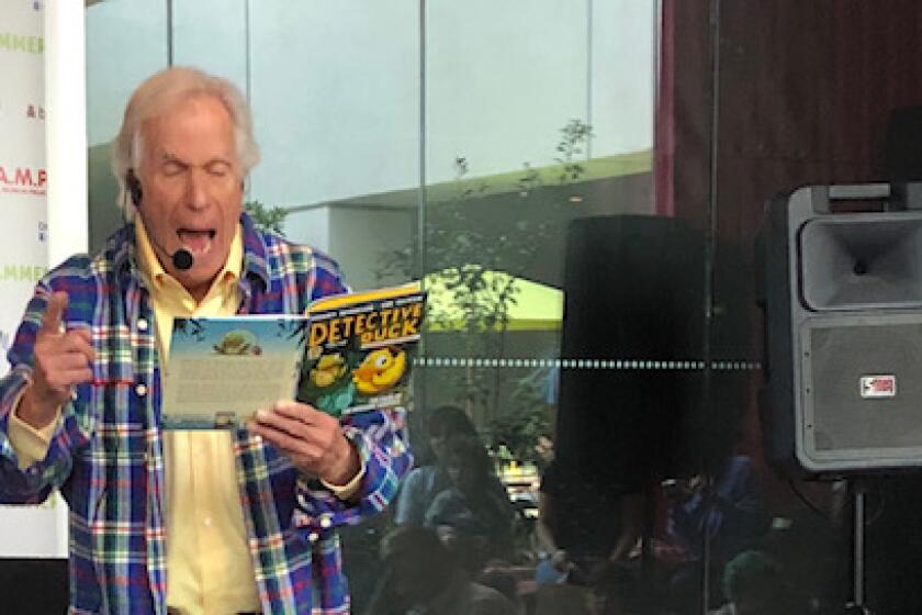 Henry Winkler reads to kids during the Hammer Museum's annual K.A.M.P fundraiser.