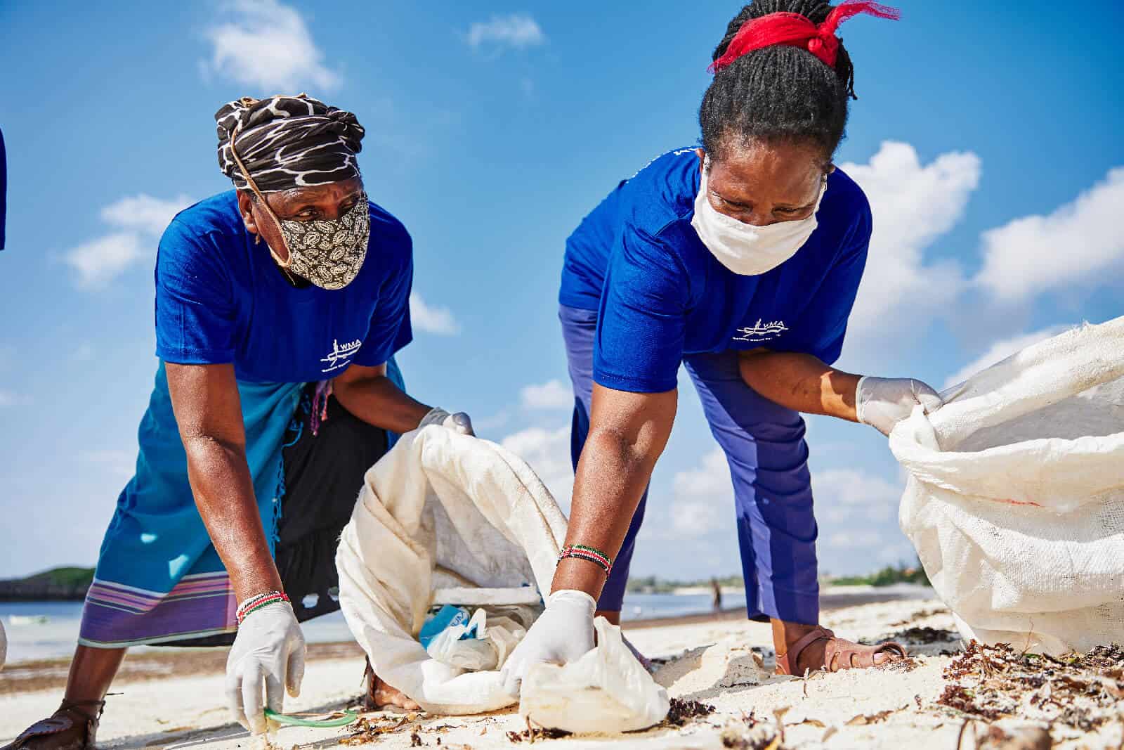 Blue Team beach cleaners 1 beach cleaners kenya