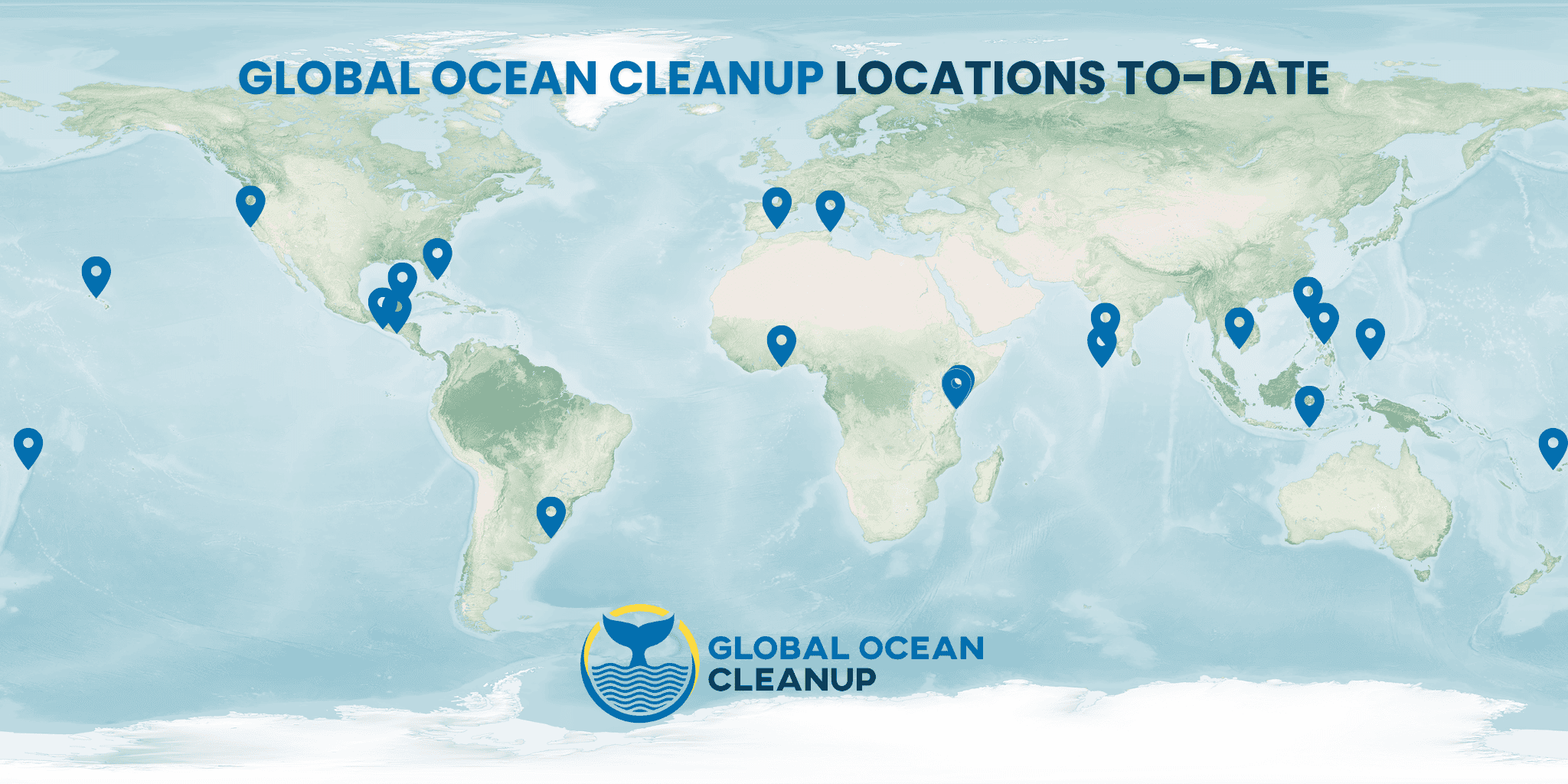 map of global ocean cleanup locations